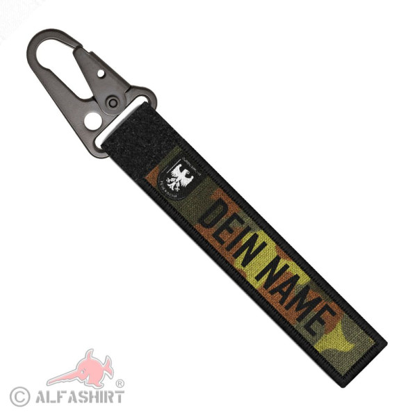 Tactical Keychain Bundeswehr Fire Department Personalized Name #40764